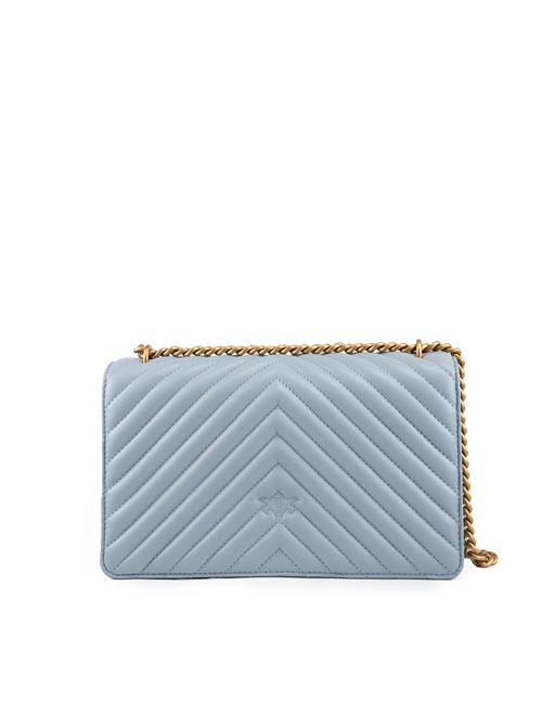 Borsa Classic Love One Chevron light blue PINKO | 100941 A0GKE57Q